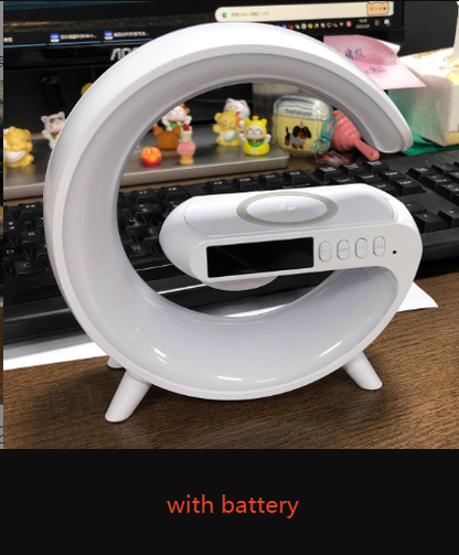 Smart Bluetooth Speaker Night Light with Wireless Charger